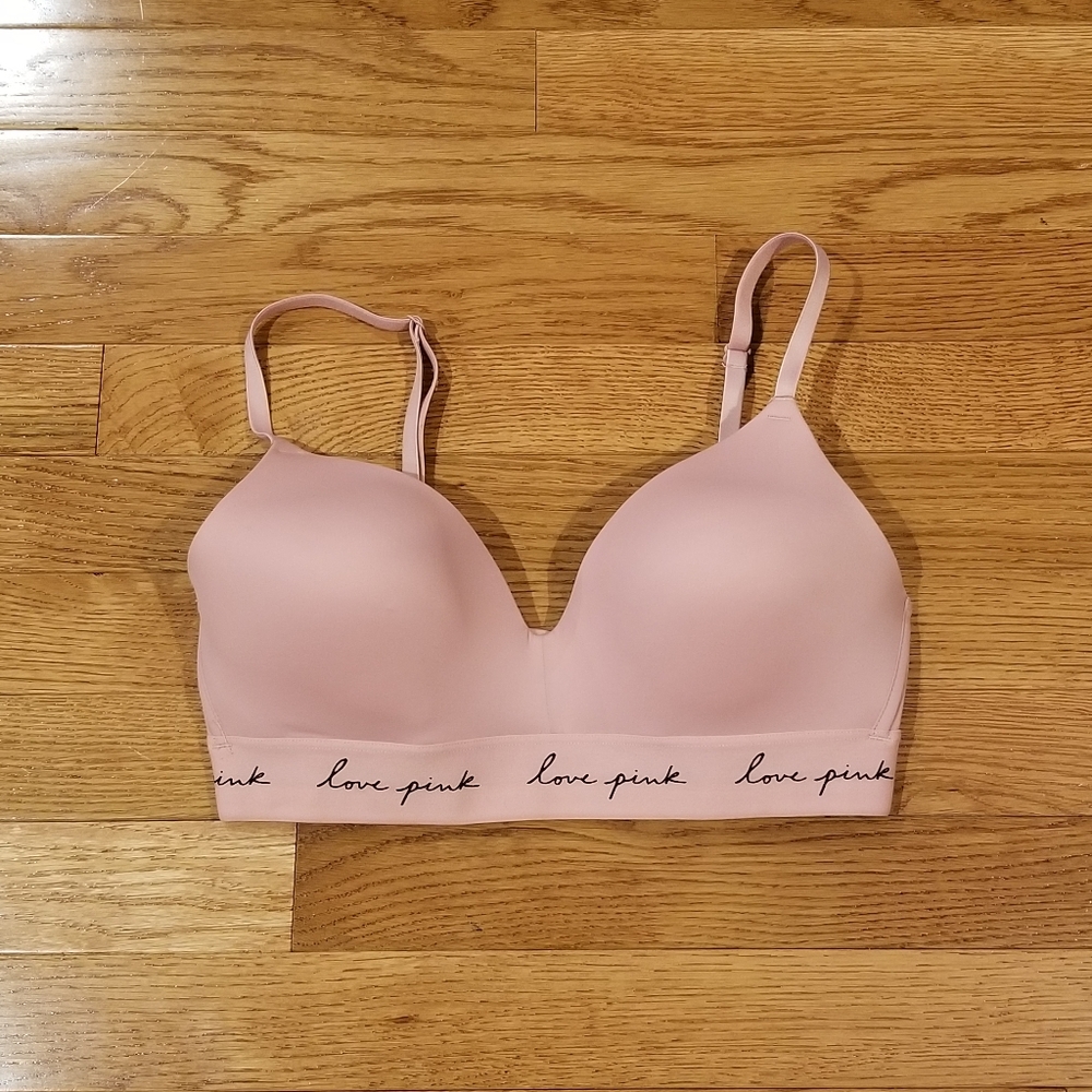 Pink Wear everywhere wireless lightly lined bra 34C